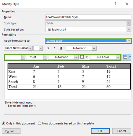 Modifying the Invoice Template